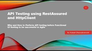 Why and How to Perform API testing before Functional UI testing to be successful in Agile