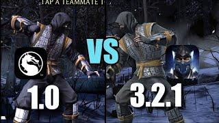 MORTAL KOMBAT MOBILE - FIRST VERSION!? MK Mobile 3.3 vs Mortal Kombat X Mobile 1.0 Comparison 2021
