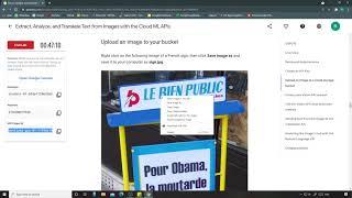 Extract, Analyze, and Translate Text from Images with the Cloud ML APIs | Qwiklabs [GSP075]