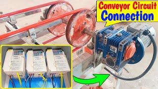 Conveyor Circuit Connection Through Relay | How to Control 3 Phase Motor with VFD Inverter