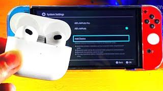 How To Connect AirPods to Nintendo Switch WITHOUT Adapter! [Pair AirPods/AirPods Pro to Switch]