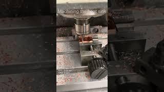 Machining a copper heat sink for my robot motor drivers