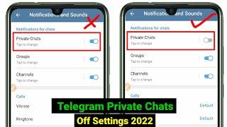How to hide or turn off private chats on telegram 2024