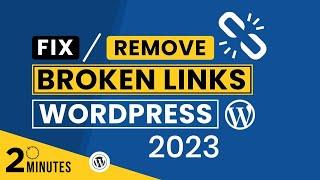 How To Remove Broken Links In WordPress Website 2024 | Remove Broken Links WordPress