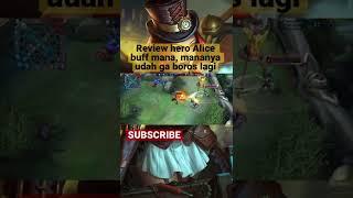 Review hero Alice buff mana, mananya udah ga boros lagi #mlbb #mobilelegends #shorts