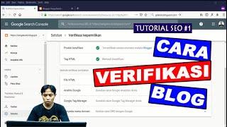 Cara Verifikasi Kepemilikan Blog di Google Console