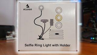 Unboxing NexiGo Selfie Ring Light with Mount for Webcam, iPhone, and Etc!