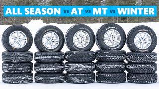 Off-Road vs All Season vs Winter Tires - SNOW TEST!