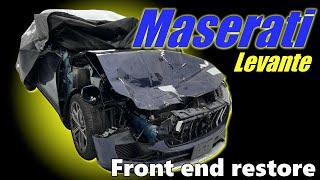 Maserati Levante. Front end restore. Ремонт переда.