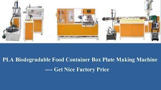 Automatic PLA degradable lunch box production line, Ecofriendly biodegradable food container machine