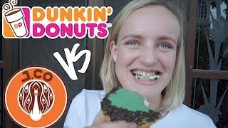 DUNKIN DONUTS vs J.CO - Donuts Challenge Indonesia
