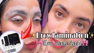 Como fazer BROW LAMINATION e LASH LIFT em casa, FÁCIL 