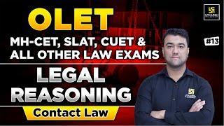 Legal Reasoning for OLET (MH-CET, SLAT, CUET and All Other Law Entrance Exams) L-13 | Hassib Sir