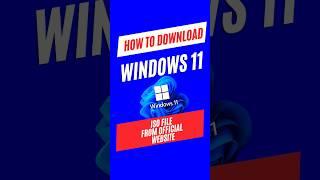 How to downland Window's 11 ISO File From Official Website. #shorts #howto #download #windows11 #iso