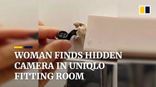 Woman finds hidden camera in Uniqlo fitting room in China