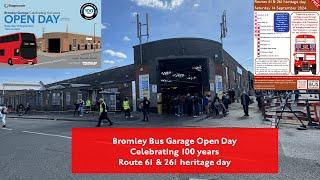 Bromley Bus Garage Open Day Celebrating 100 years | Route 61 & 261 Heritage Running Day 2024