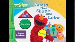 Sesame Street: Guess That Shape & Color - DVD Menu Walkthrough