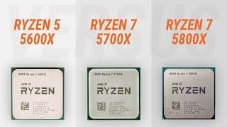 Ryzen 7 5700X vs Ryzen 5 5600X vs Ryzen 7 5800X w/ RTX 4090