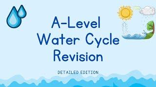 DETAILED Water Cycle and Water Insecurity Overview | A Level Geography Revision