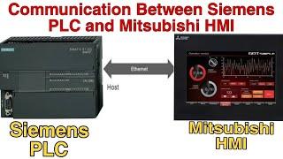 How to Communication between mitsubishi GS_Series , GOT-2000 HMI and Siemens S7-200 PLC.