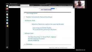 Day 4 / Lecture 1 - Nuclear instruments, tools, and techniques for very lowe energy  | Rakesh Dubey