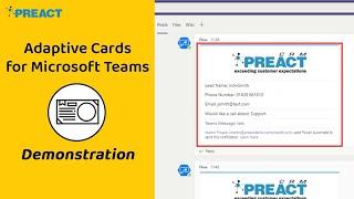 Adaptive Cards for Microsoft Teams
