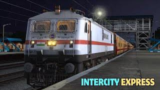 Intercity Express Train Journey In Indian Railways || Train Simulator Classic Pc Gameplay || FHD