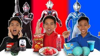 PILIH KARAKTER ULTRAMAN SESUAI MAKANAN 1 WARNA! | CHALLENGE | Mikael TubeHD