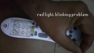 Videocon d2h remote red light blinking problem