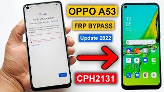 Oppo A53 (CPH2131) FRP Bypass | New Trick 2023 | Oppo A53 Google Lock Bypass | Oppo A53 FRP Unlock |