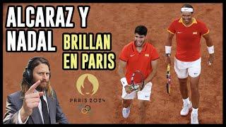 Nadal y Alcaraz brillan en Paris 2024 y emocionan al Phillipe Chatrier - Diego Amuy para BATennis