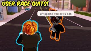 Making MyUsernamesThis RAGE QUIT in Roblox Jailbreak!