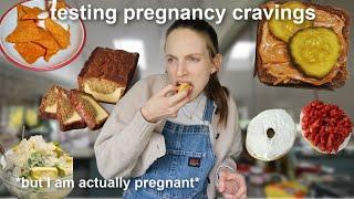 Testing the Weirdest Pregnancy Cravings *but I am actually pregnant*