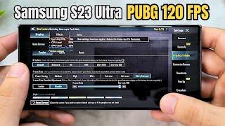 Samsung Galaxy S23 Ultra PUBG Mobile Gaming test 120 FPS | Snapdragon 8 Gen 2