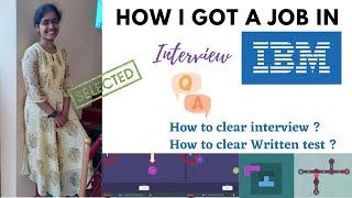 IBM latest Interview experience | IBM Written test | IBM interview questions & answers