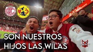 ETERNOS HIJOS  Toluca 4-0 América  Goles y Mejores jugadas en el Estadio ️ INFIERNO TV