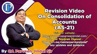 Revision Video On Consolidation Of Accounts (AS- 21)