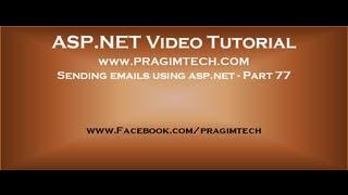 Sending emails using asp.net   Part 77