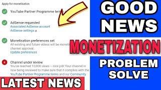 Monetization Not Enable After 10K Views || showing Channel Under Review !! Problem solve