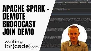 Apache Spark Adaptive Query Execution demote broadcast join demo