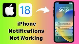How to Fix Notifications Not Working On iPhone | iPhone Notifications Not Working In iOS 18