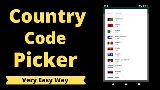 CCP (Country Code Picker) Android Studio for Beginners | Hindi | Technical sushil