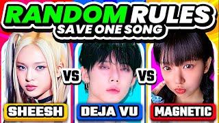 SAVE ONE KPOP SONG: RANDOM EDITION ️SAVE YOUR FAVORITE SONGS - KPOP QUIZ 2024