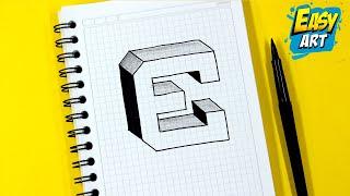 Alphabet 🟥 Very EASY Drawings - How to Draw 3D LETTERS letter N - Drawings to Draw