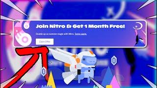 DISCORD Is giving YOU 1 MONTH OF FREE NITRO PRMO (Limited Time)