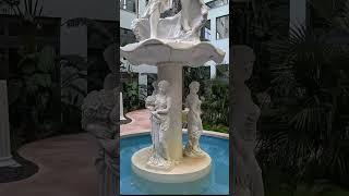 Fountain with Poseidon statue in the hotel shorts #shorts