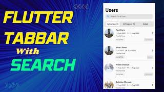 Flutter TabBar with Search - Demo and Code