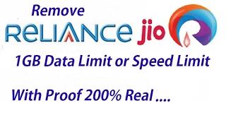 How to increase Jio 4G speed after 1GB usage