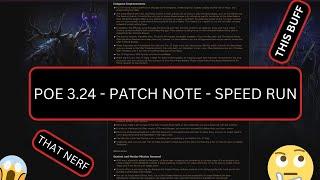 PoE 3.24 NECROPOLIS  - PATCH NOTE REVIEW  |  SPEED RUN EDITION