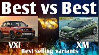 Tata nexon (xm) VS Maruti suzuki v. brezza (vxi) detail comparison